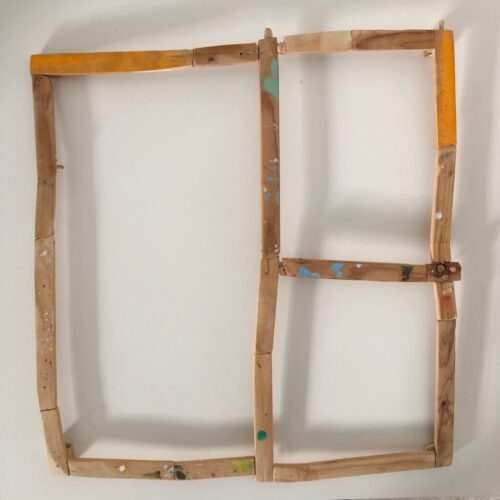 1 Reframe, 44 x 41 cm, waste wood, 2023