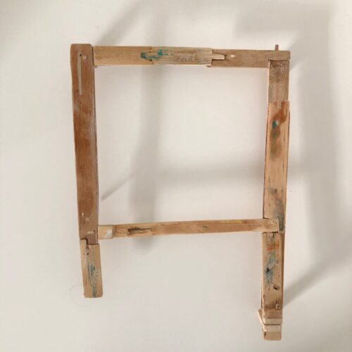 12 On the edge, 35 x 25 cm, waste wood, 2023